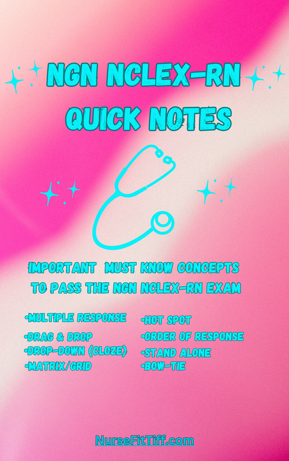 NGN NCLEX-RN Quick Notes (Digital File) – Nurse Fit Tiff